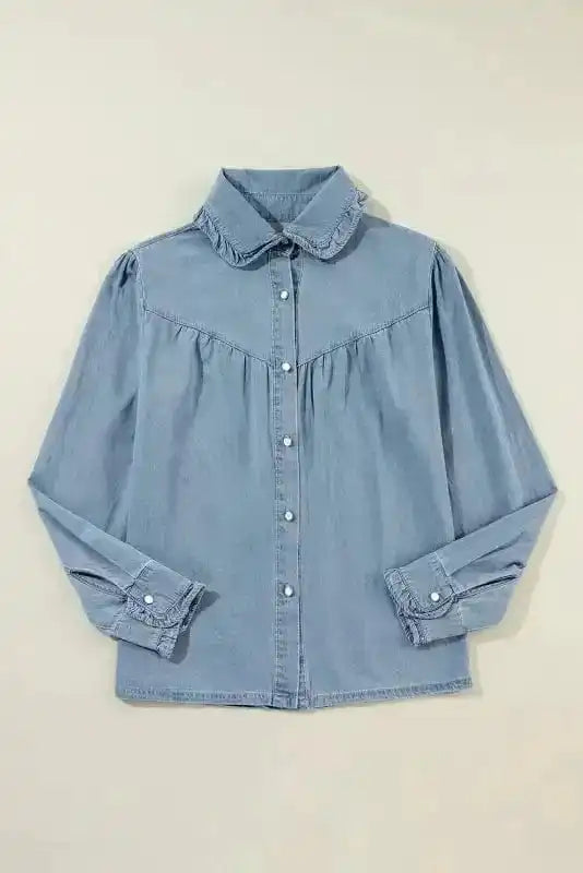 Denim Shirts Smart-Casual Chambray Shirt