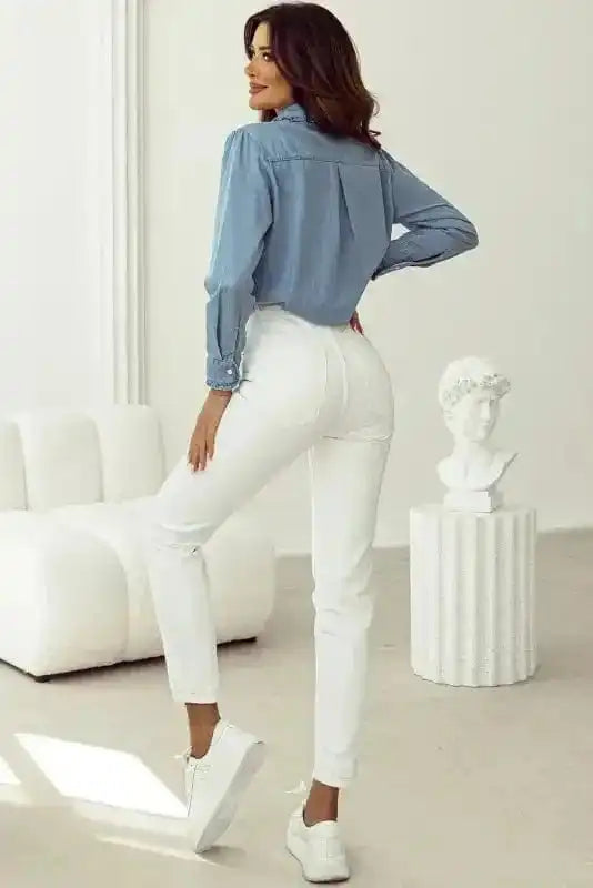 Denim Shirts Smart-Casual Chambray Shirt