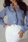 Denim Shirts Urban Ruffle Denim Shirt
