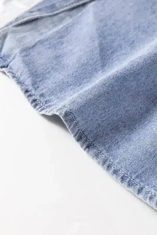 Denim Shirts Urban Ruffle Denim Shirt