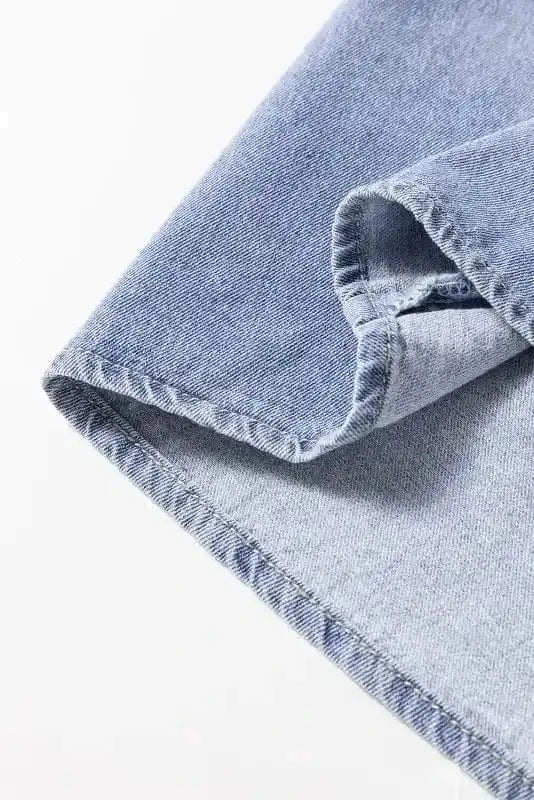 Denim Shirts Urban Ruffle Denim Shirt