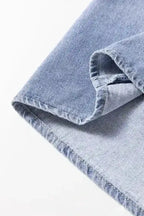 Denim Shirts Urban Ruffle Denim Shirt