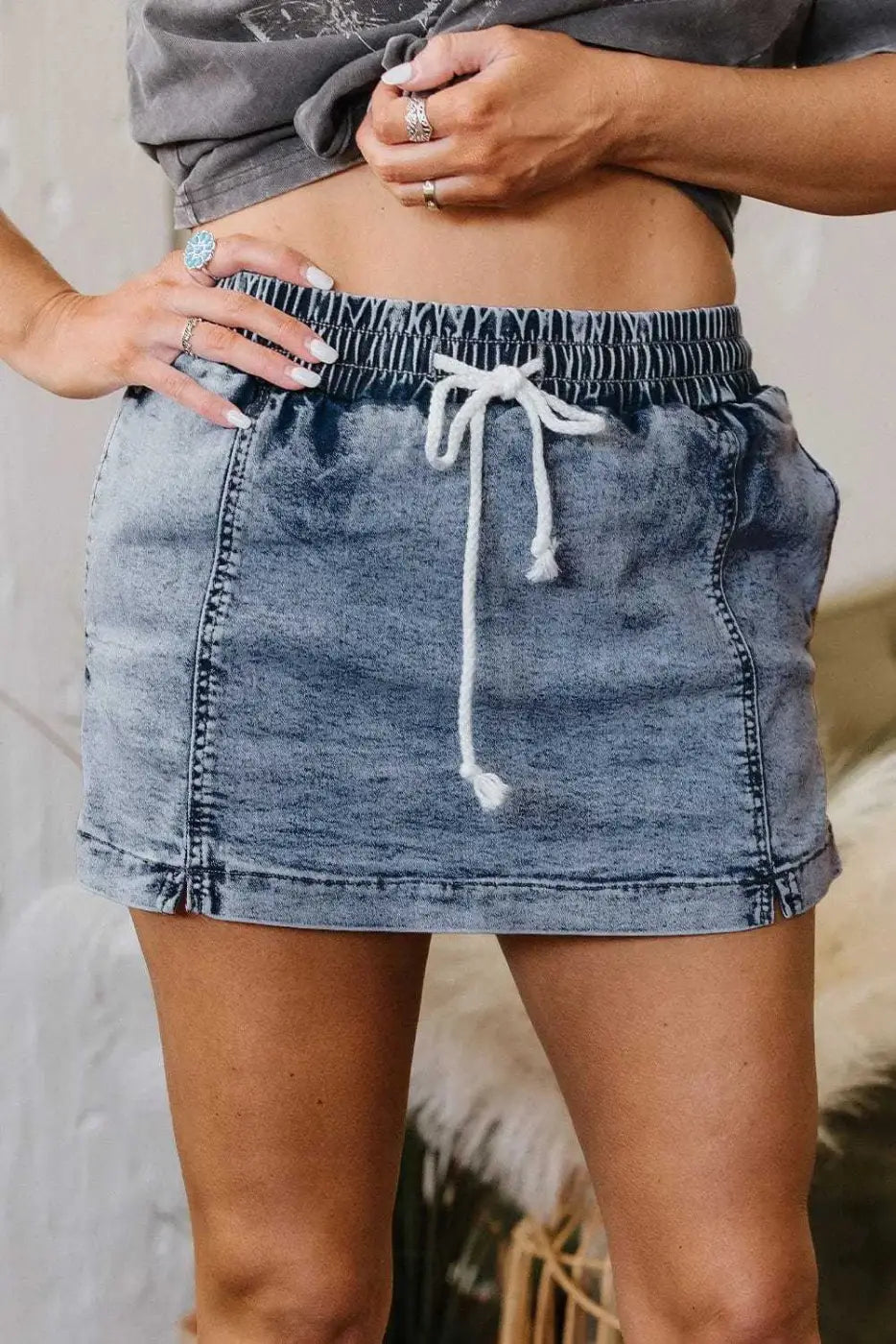 Denim Shorts Urban Chic Denim Skorts