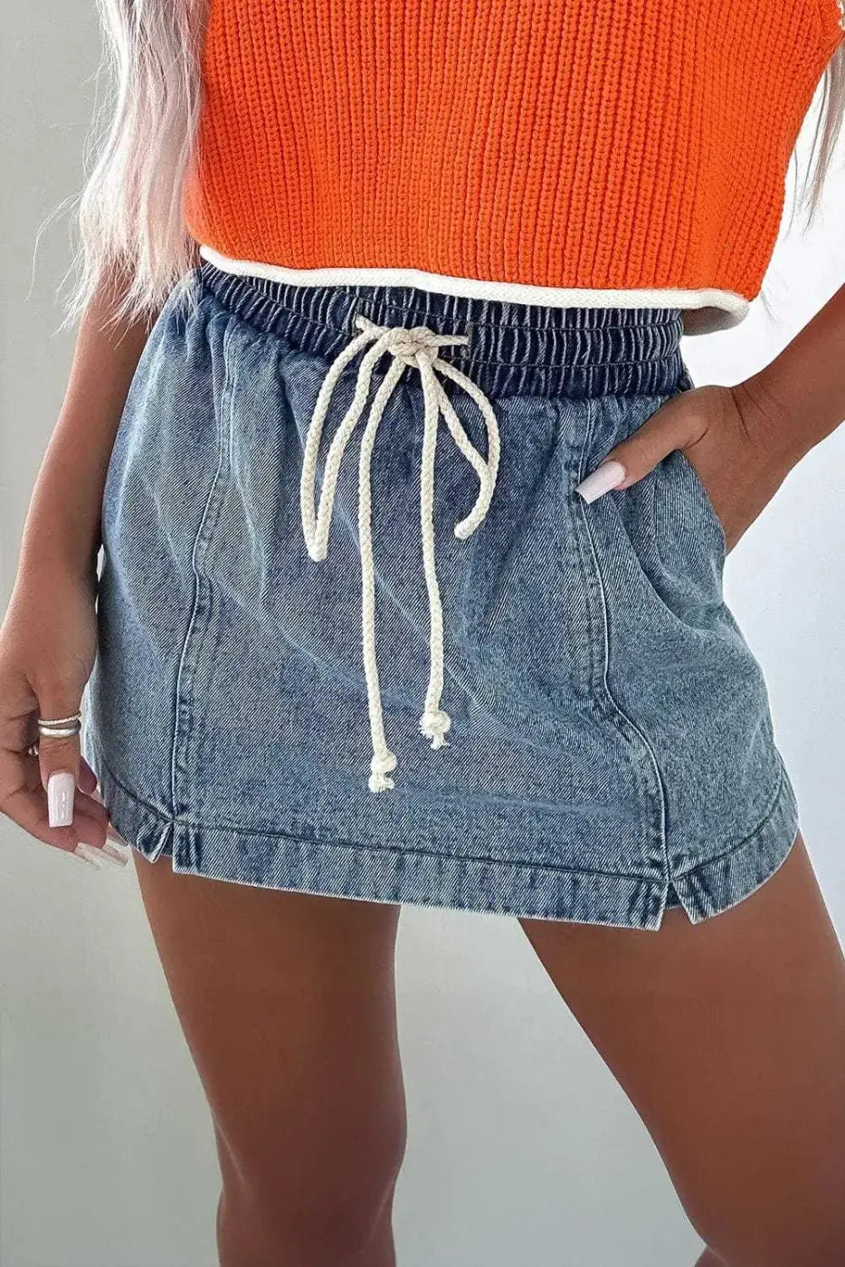 Denim Shorts Urban Chic Denim Skorts