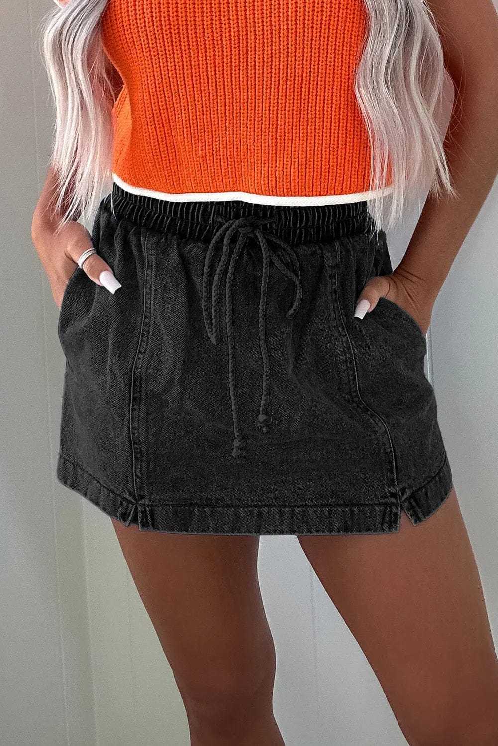 Denim Shorts Urban Chic Denim Skorts