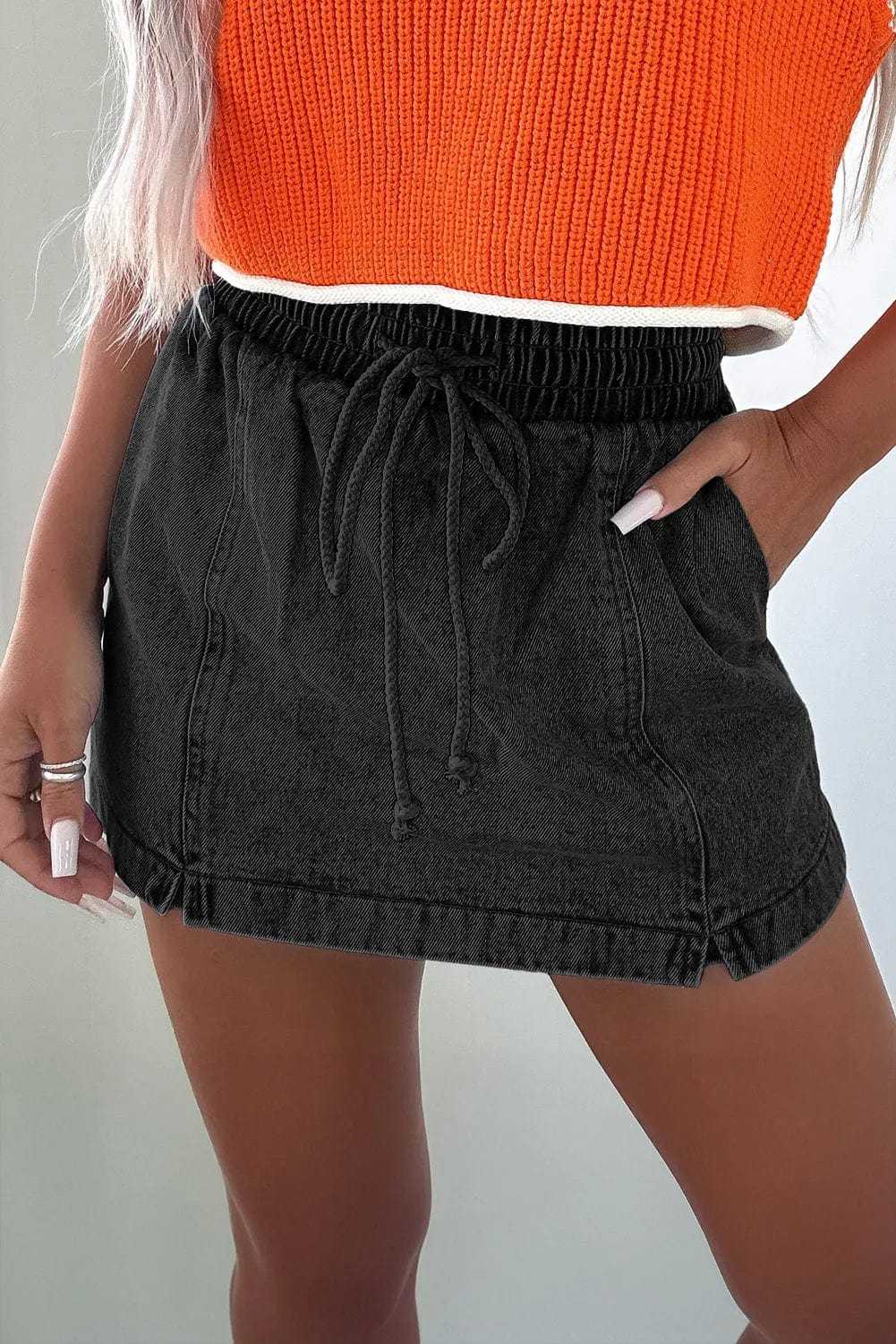 Denim Shorts Urban Chic Denim Skorts