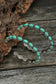 Earrings Sky Blue / ONE SIZE / alloy Sky Blue Gem Inlay Retro C-shape Earrings