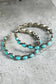 Earrings Sky Blue / ONE SIZE / alloy Sky Blue Gem Inlay Retro C-shape Earrings