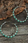 Earrings Sky Blue / ONE SIZE / alloy Sky Blue Gem Inlay Retro C-shape Earrings