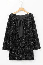 Evening Dresses Glamour Sequin Mini Dress – Knot & Cutout