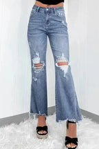 Flared Jeans Dusk Blue / 4 / 85%Cotton+10%Polyester+5%Elastane High Flyers Flared Jeans
