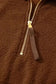 Fleece Jackets Cozy Brown Half-Zip Fleece Pullover Jacket