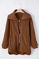 Fleece Jackets Cozy Brown Half-Zip Fleece Pullover Jacket