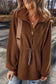 Fleece Jackets Cozy Brown Half-Zip Fleece Pullover Jacket