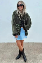 Fleece Jackets Lattice Leisure Fleece Jacket