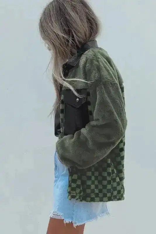 Fleece Jackets Lattice Leisure Fleece Jacket