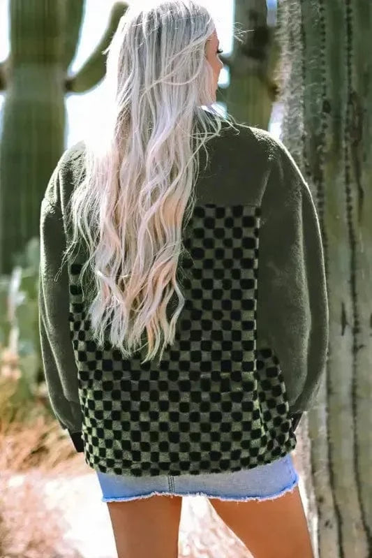 Fleece Jackets Lattice Leisure Fleece Jacket