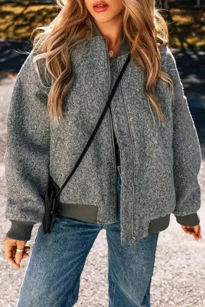Fleece Jackets Medium Grey / S / 100%Polyester EmbraceMe Fleece Jacket