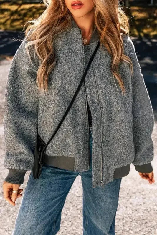 Fleece Jackets Medium Grey / S / 100%Polyester EmbraceMe Fleece Jacket