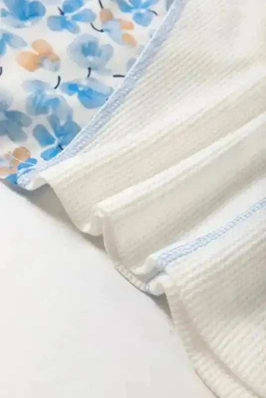 Floral Blouses Abstract Floral Batwing Blouse