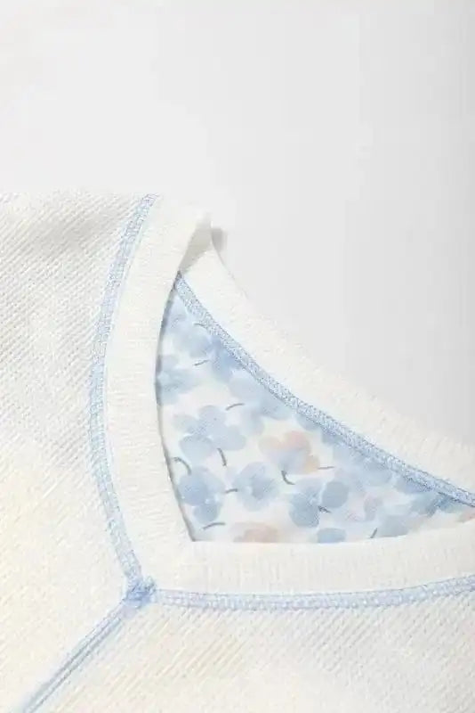 Floral Blouses Abstract Floral Batwing Blouse