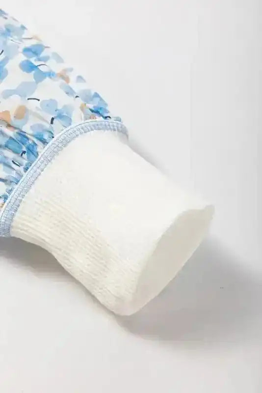 Floral Blouses Abstract Floral Batwing Blouse