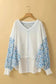 Floral Blouses Abstract Floral Batwing Blouse