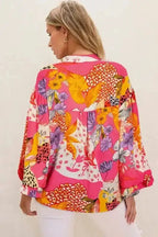 Floral Blouses Blooming Silhouette Bubble Blouse