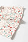 Floral Blouses Blossom Henley Top with Flared Sleeves