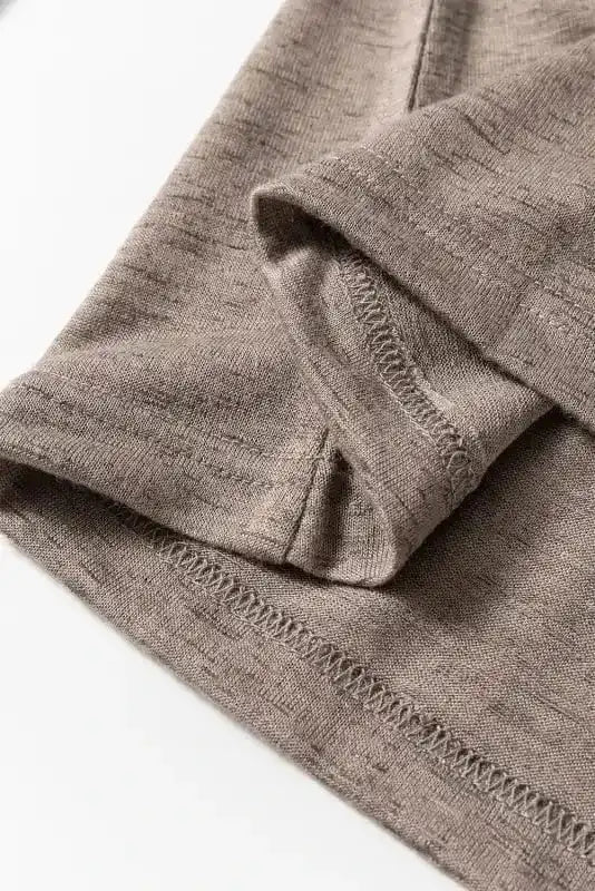 Floral Blouses Blossom Henley Top with Flared Sleeves