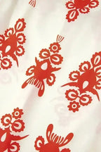 Floral Blouses Boho Chic Geometric Blouse - Orange