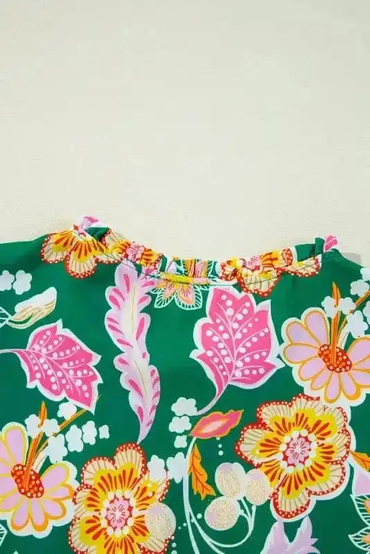 Floral Blouses Daisy Delight Peplum Blouse