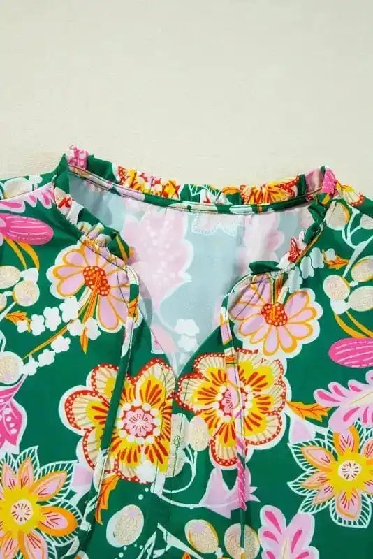 Floral Blouses Daisy Delight Peplum Blouse