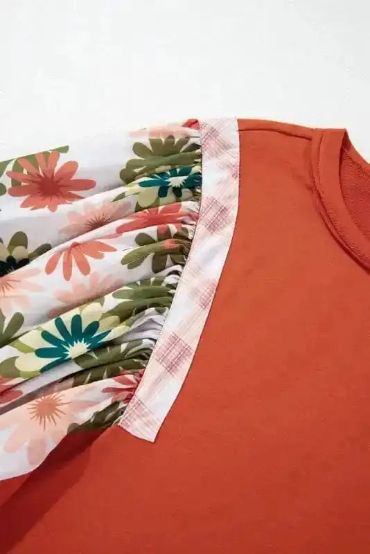 Floral Blouses Desert Blossom Puff Sleeve Blouse