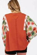 Floral Blouses Desert Blossom Puff Sleeve Blouse