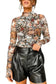 Floral Blouses Fleur Sophistication Mesh Top