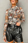 Floral Blouses Fleur Sophistication Mesh Top