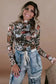 Floral Blouses Fleur Sophistication Mesh Top
