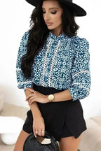 Floral Blouses Floral Cascade Comfort Shirt
