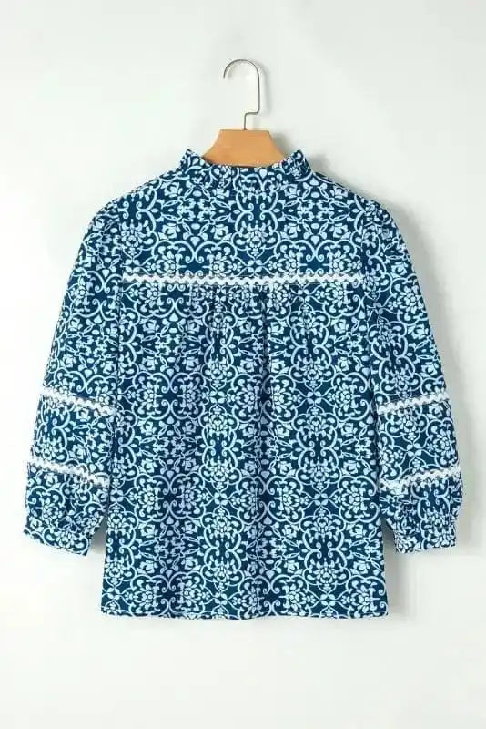 Floral Blouses Floral Cascade Comfort Shirt