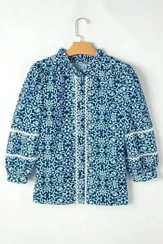 Floral Blouses Floral Cascade Comfort Shirt
