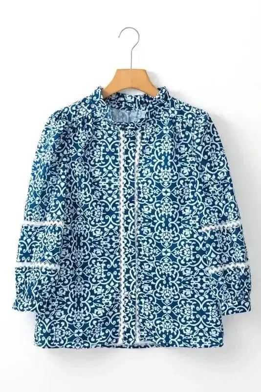 Floral Blouses Floral Cascade Comfort Shirt