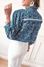 Floral Blouses Floral Cascade Comfort Shirt