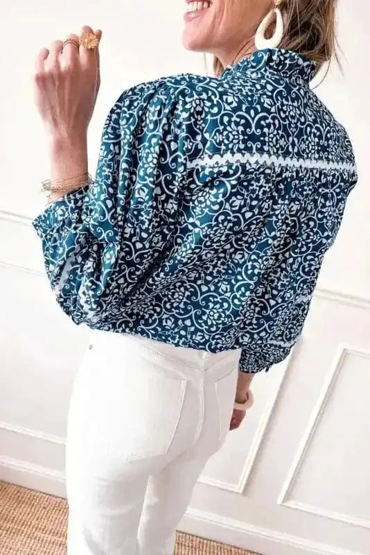 Floral Blouses Floral Cascade Comfort Shirt