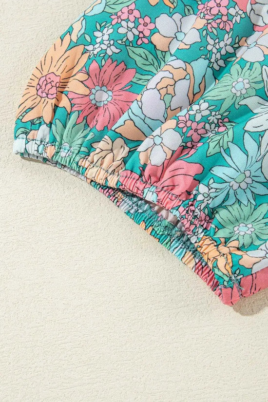 Floral Blouses Floral Fantasy Puff Blouse