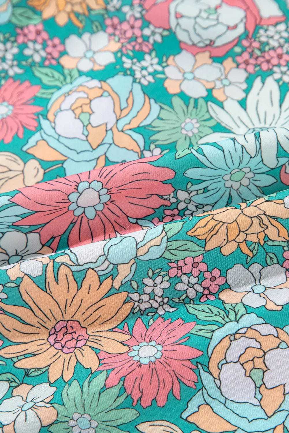 Floral Blouses Floral Fantasy Puff Blouse