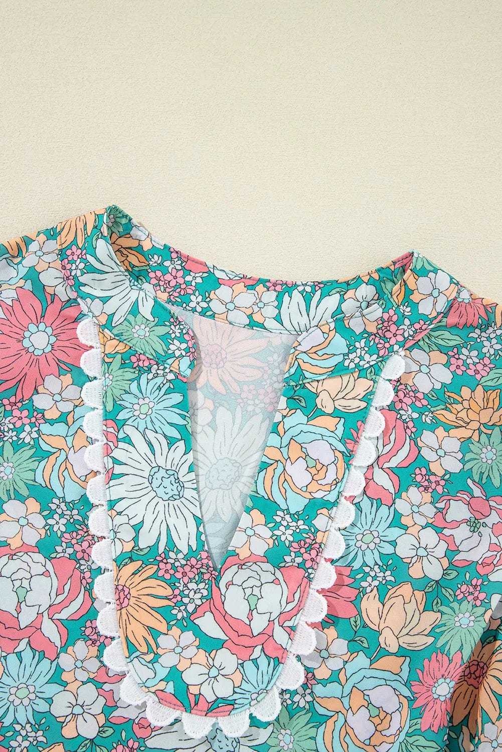 Floral Blouses Floral Fantasy Puff Blouse