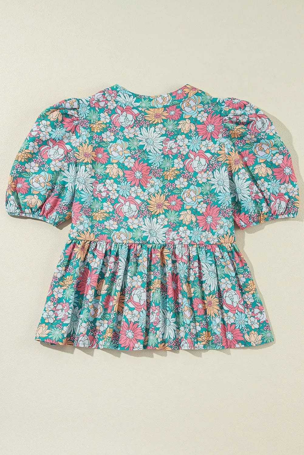 Floral Blouses Floral Fantasy Puff Blouse