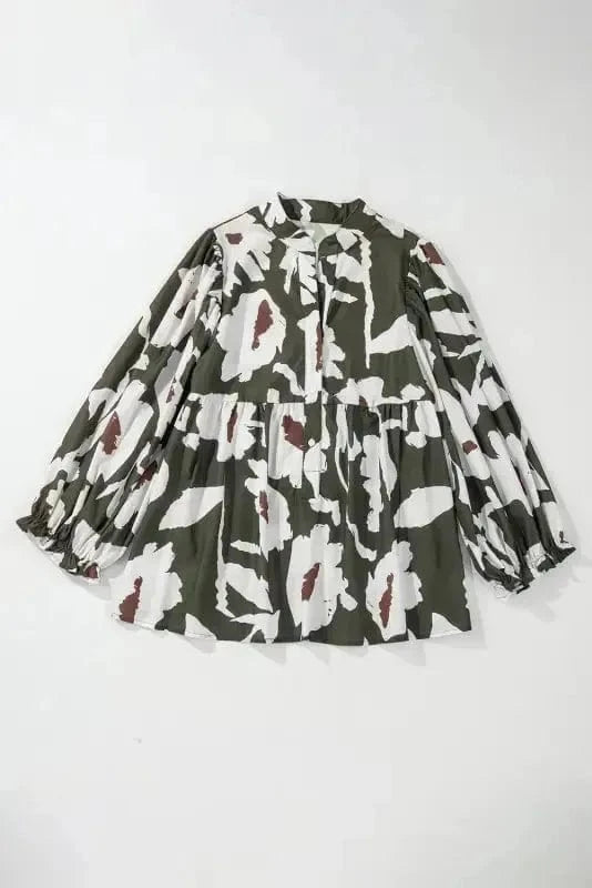 Floral Blouses Floral Luck Puff Sleeve Blouse