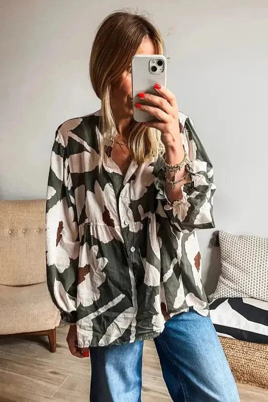 Floral Blouses Floral Luck Puff Sleeve Blouse